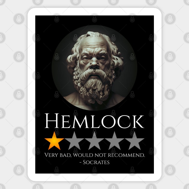 Ancient Greek Philosopher Socrates Meme - Hemlock Magnet by Styr Designs